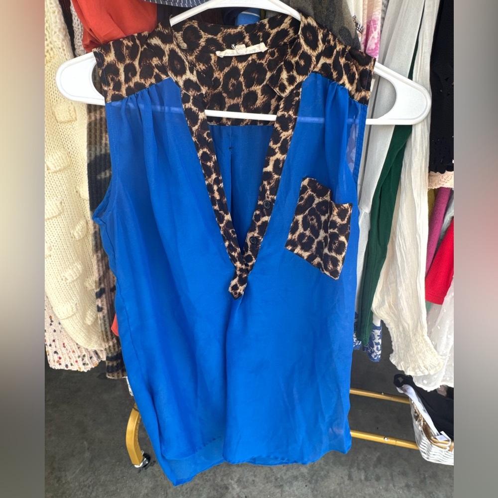 Royal blue dress top